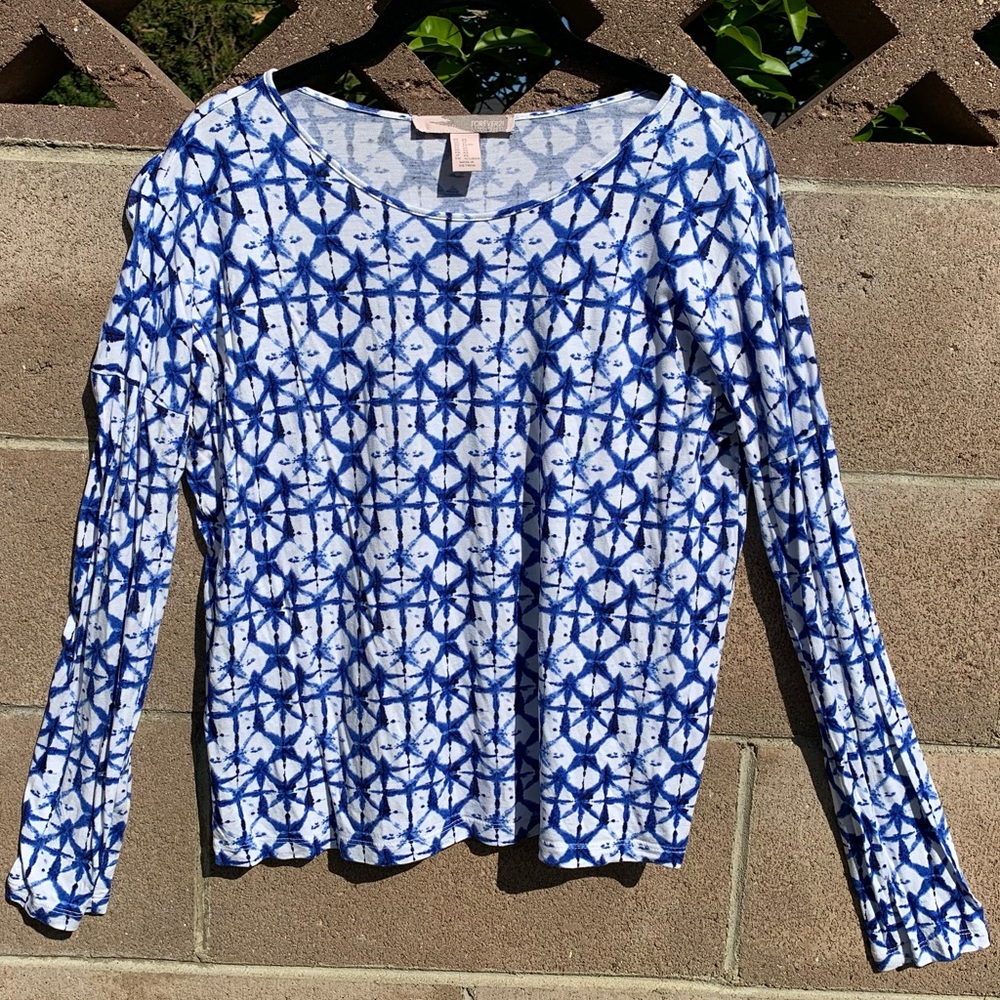 Forever 21 Blue Print Top